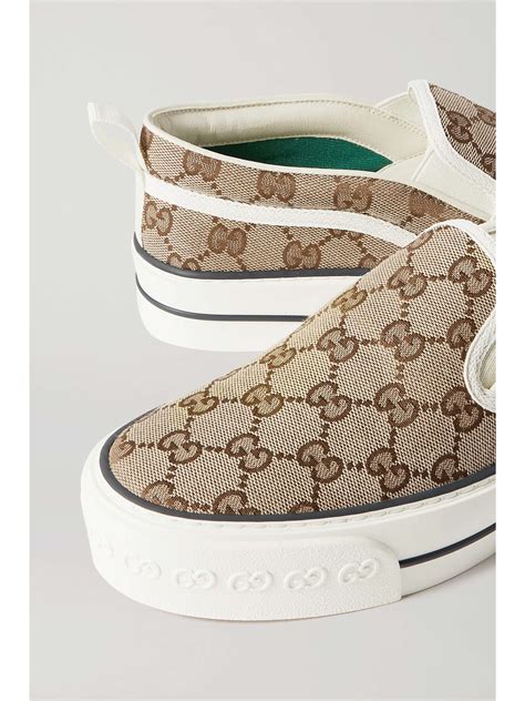 gucci g74 sneakers|Gucci tennis 1977 canvas sneakers.